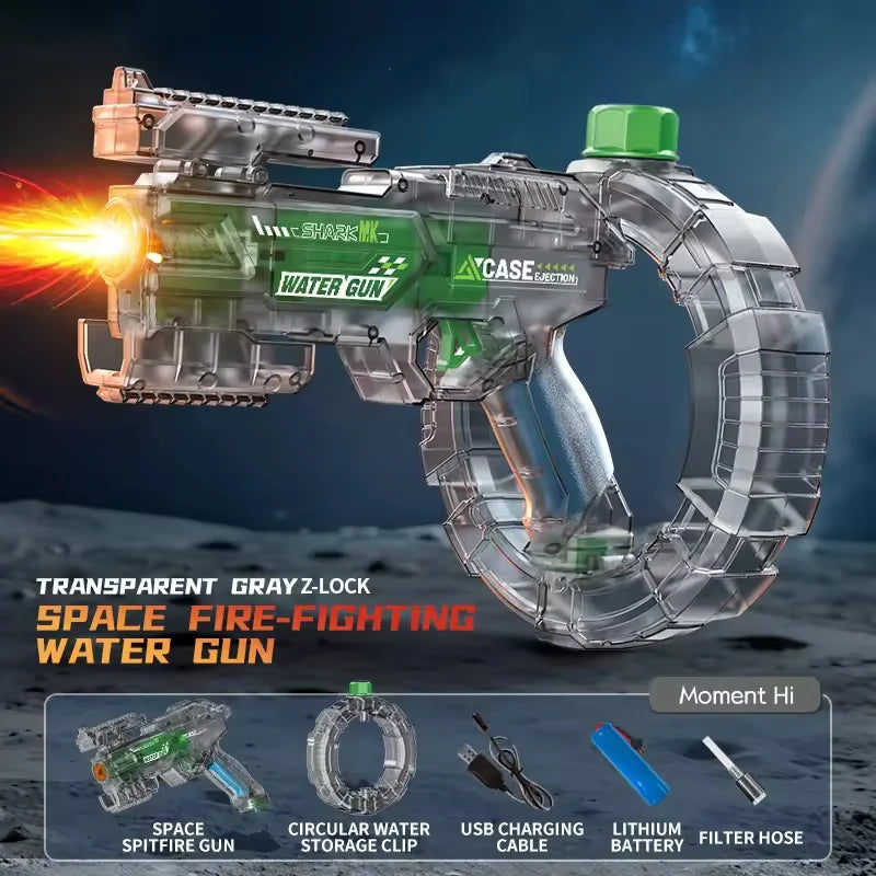 42cm Electric Water Gun — High-Pressure Auto-Absorb Pool Blaster