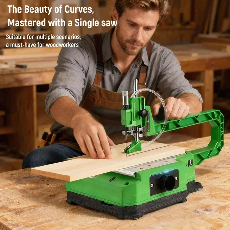 Desktop Curve Saw Desktop Scroll Saw for Precise Curve Cutting Table-mounted Curve Cutting Saw Jigsaw Table Saw Bench Curve Saw