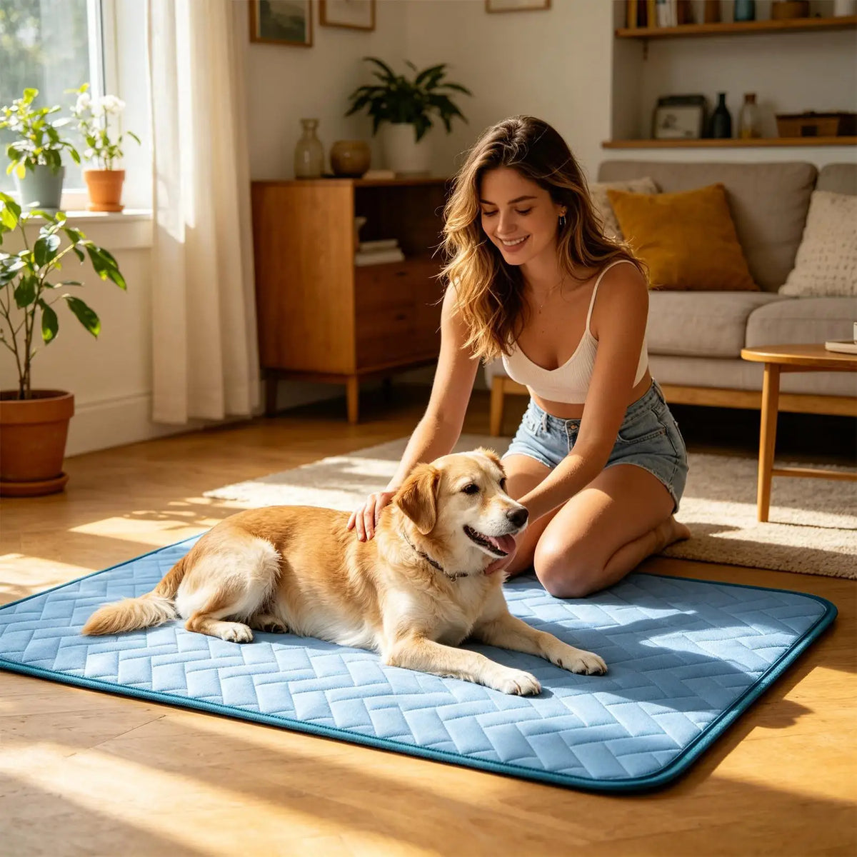 Large Dog Cooling Mat - Cold Summer Bed Pad for Big Dogs – photo 3