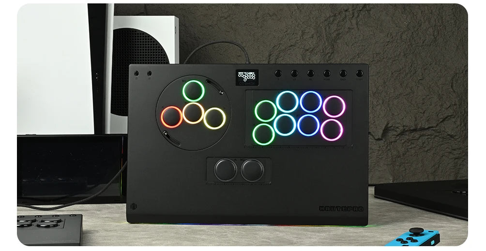 Haute42 X-Move Aluminium Alloy Hitbox Leverless Controller Stickless Fightstick For PC/PS4/PS5 Arcade Game Controller Joystick