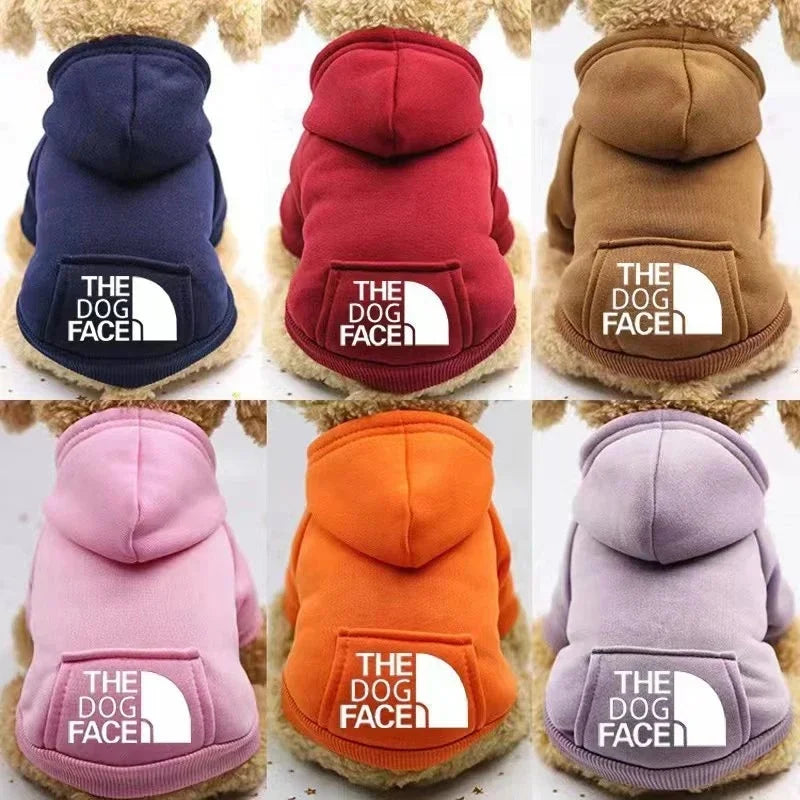 Dog Hoodie Sweatshirt Jacket - Warm Autumn Coat for Small Breeds