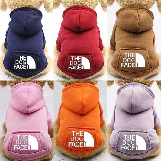 Dog Hoodie Sweatshirt Jacket - Warm Autumn Coat for Small Breeds