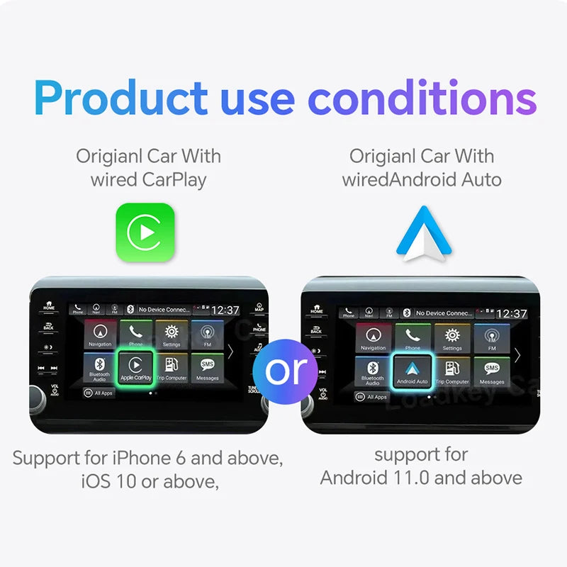 Mini 2-in-1 Wireless CarPlay & Android Auto Adapter