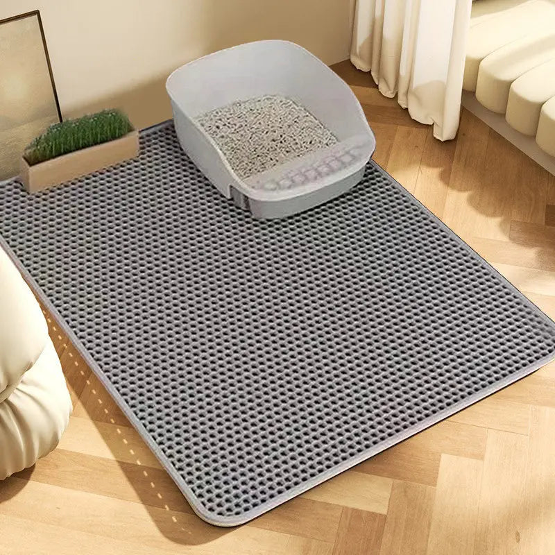 Honeycomb Cat Litter Mat - 2-Layer EVA Sand Trapping Pad – photo 8