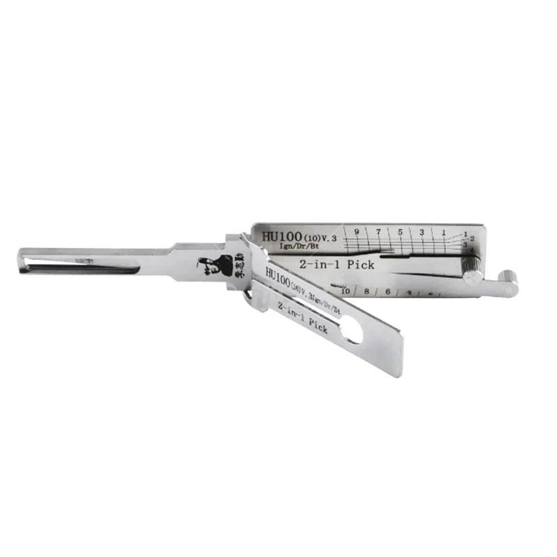 Original Lishi 2-in-1 HU66 HU100 HON66 HU100R HU92 HY22 TOY2 TOY48 HU101 HU162T-8 lishi Pick Tool  Door opening tool Stainless s