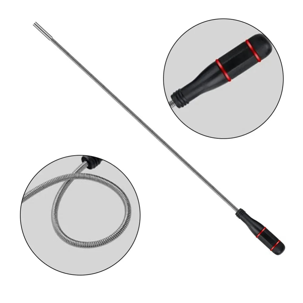 Telescopic Adjustable Magnetic Pick-Up Tools Magnetic Telescopic Magnet Grip Long Pen Telescopic Magnet Stick with LED Light