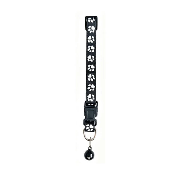 Paw Print Cat & Dog Collar - Quick-Release Bell Collar – photo 5