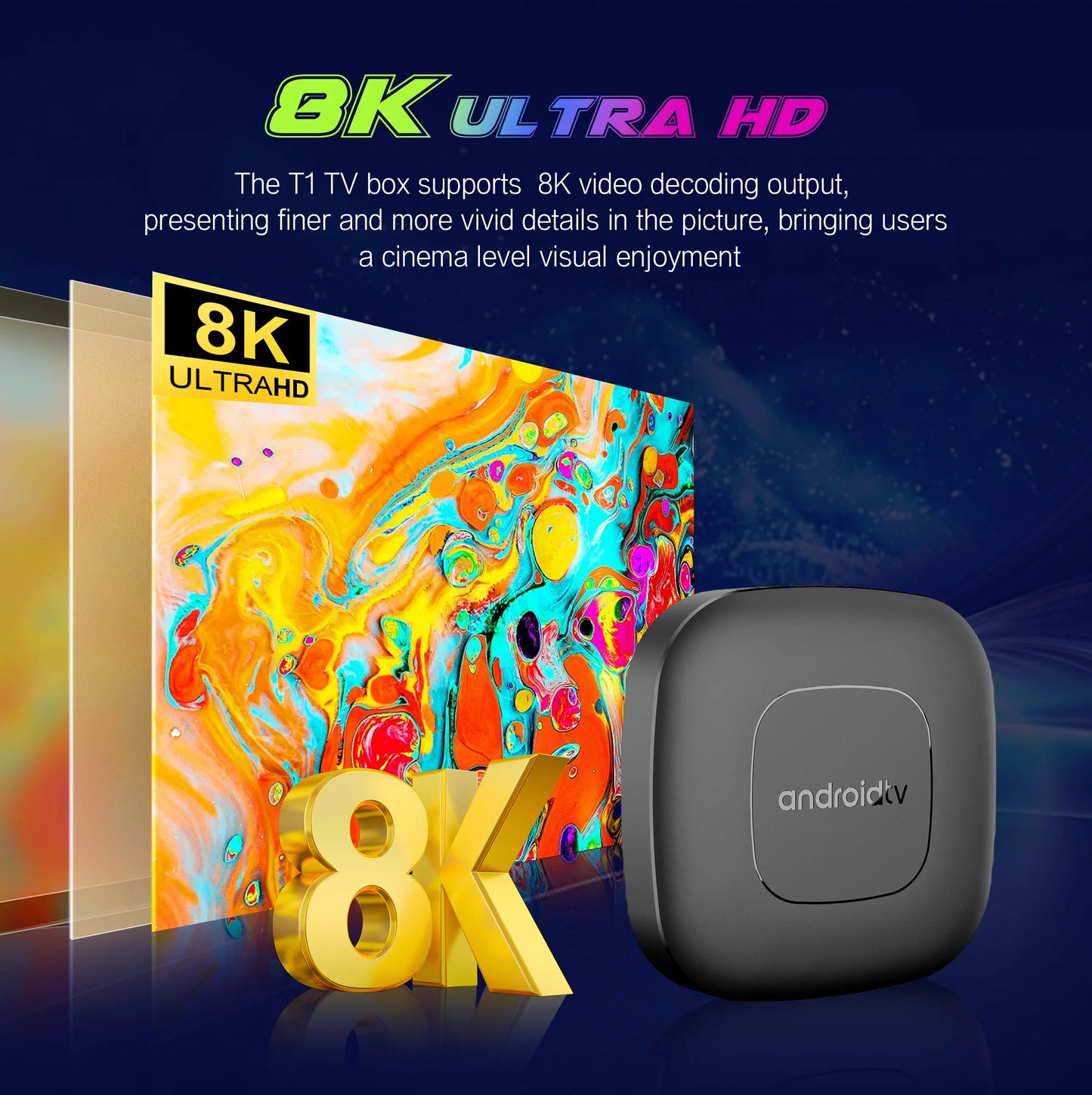 2026 mortal T1 Android16 Smart Home Theater TV Box Rockchip RK3518 Support Bluetooth5.4 Google Assistant Streaming Player WiFi 6