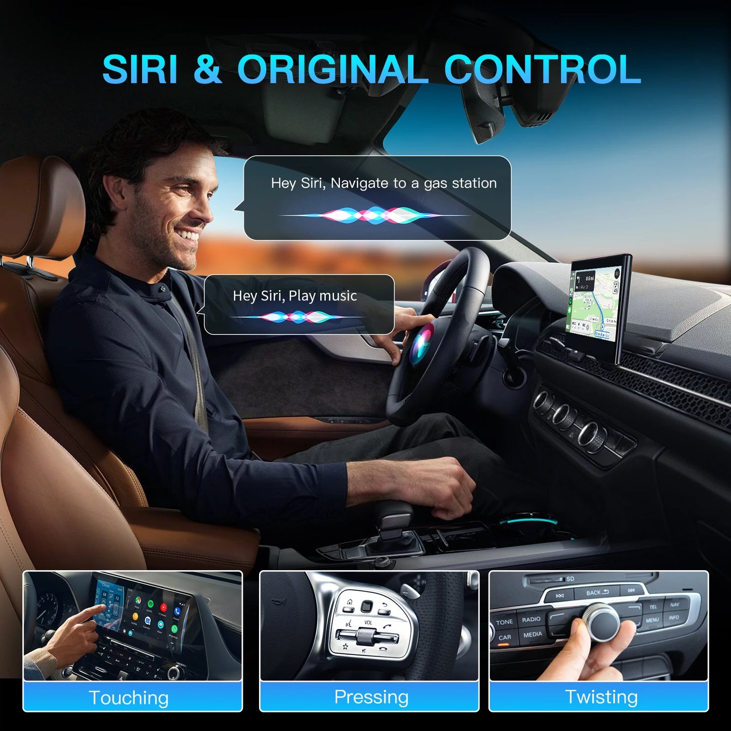 CARABC Carbit Link to Wireless CarPlay & Android Auto Adapter — for Chinese-Market Cars (BAIC, Geely, Jetour, Changan, Chery, DongFeng)