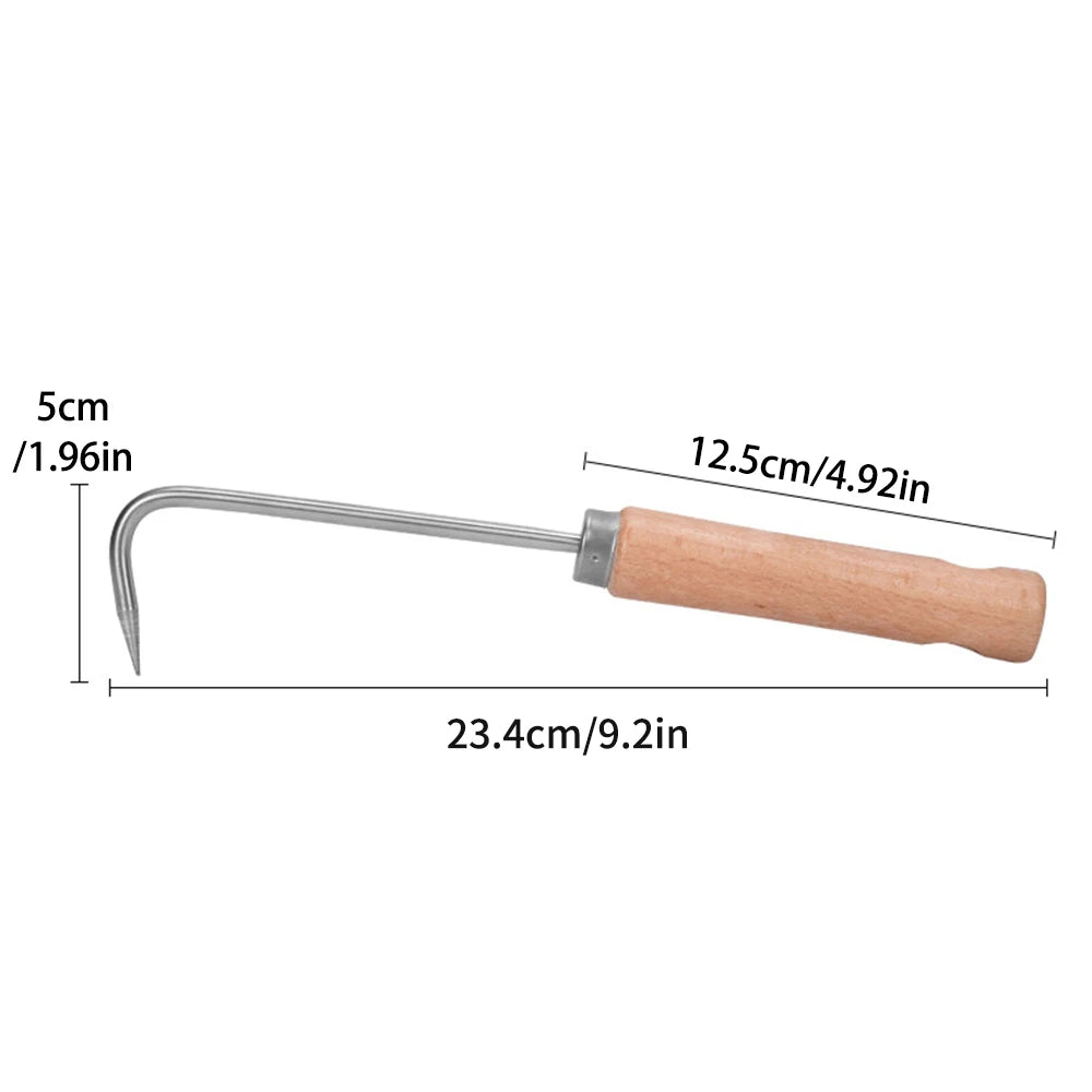 1PC Single Claw Hook Soil Loosening Tool Root Hook Garden And Gardening Tool Pot Bonsai Maintenance Root Picker Grass Puller