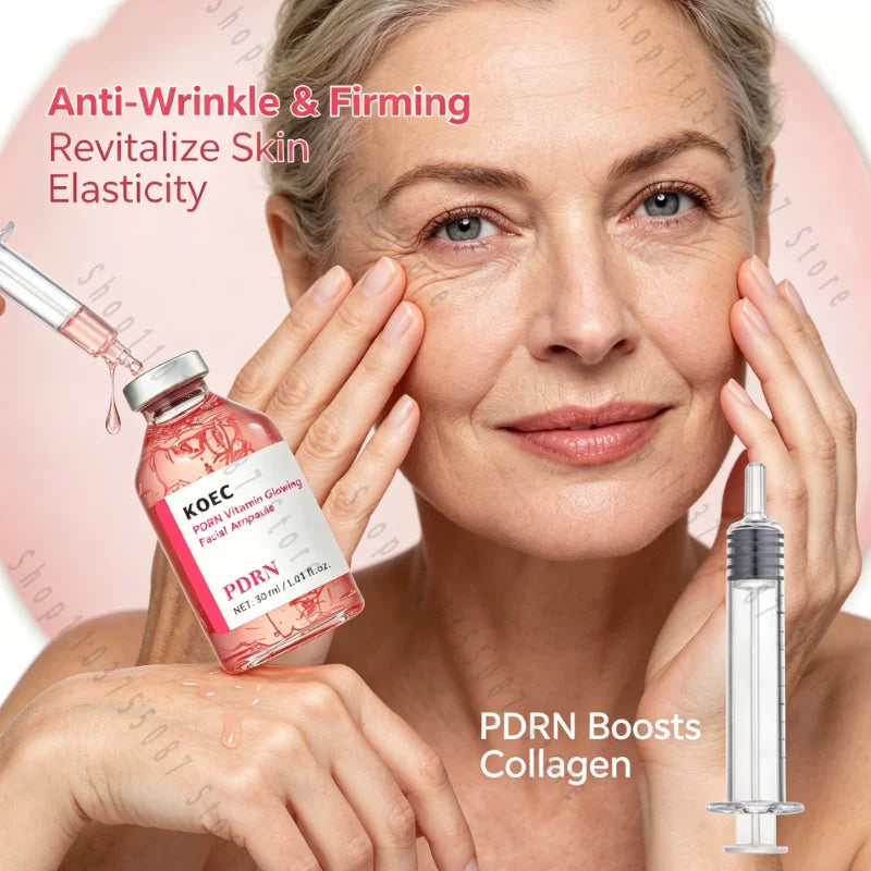 HF703 30ml Soothing Facial Ampoule Serum, Vitamin Hydrating Anti-Wrinkle Essence Restore Elasticity for Dry Aging Skin