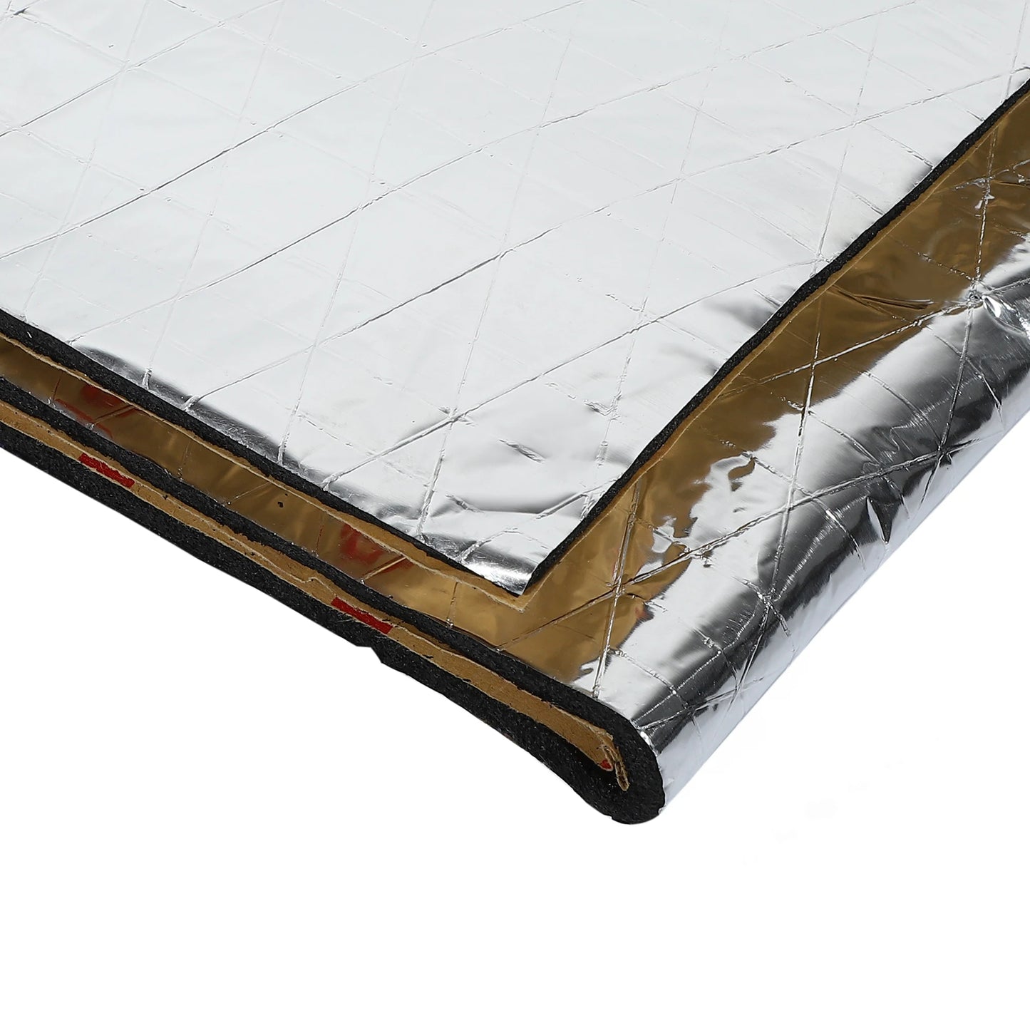 Uxcell Car Firewall Heat Sound Deadener Insulation Mat Aluminium Coating Cotton Self-adhesive Noise Insulation 5mm 10mm