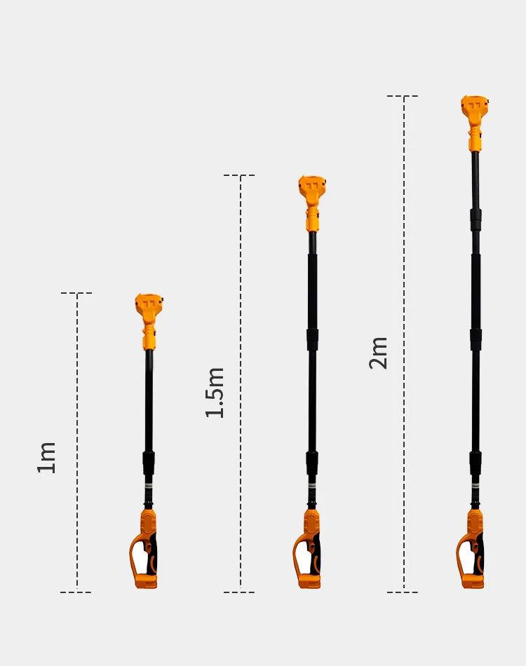 Brushless 6 Inch Electric Chainsaw Telescoping Pole Pruner High Branch Saw Garden Tree Pruning Tool For Dewalt 20V Battery Pin