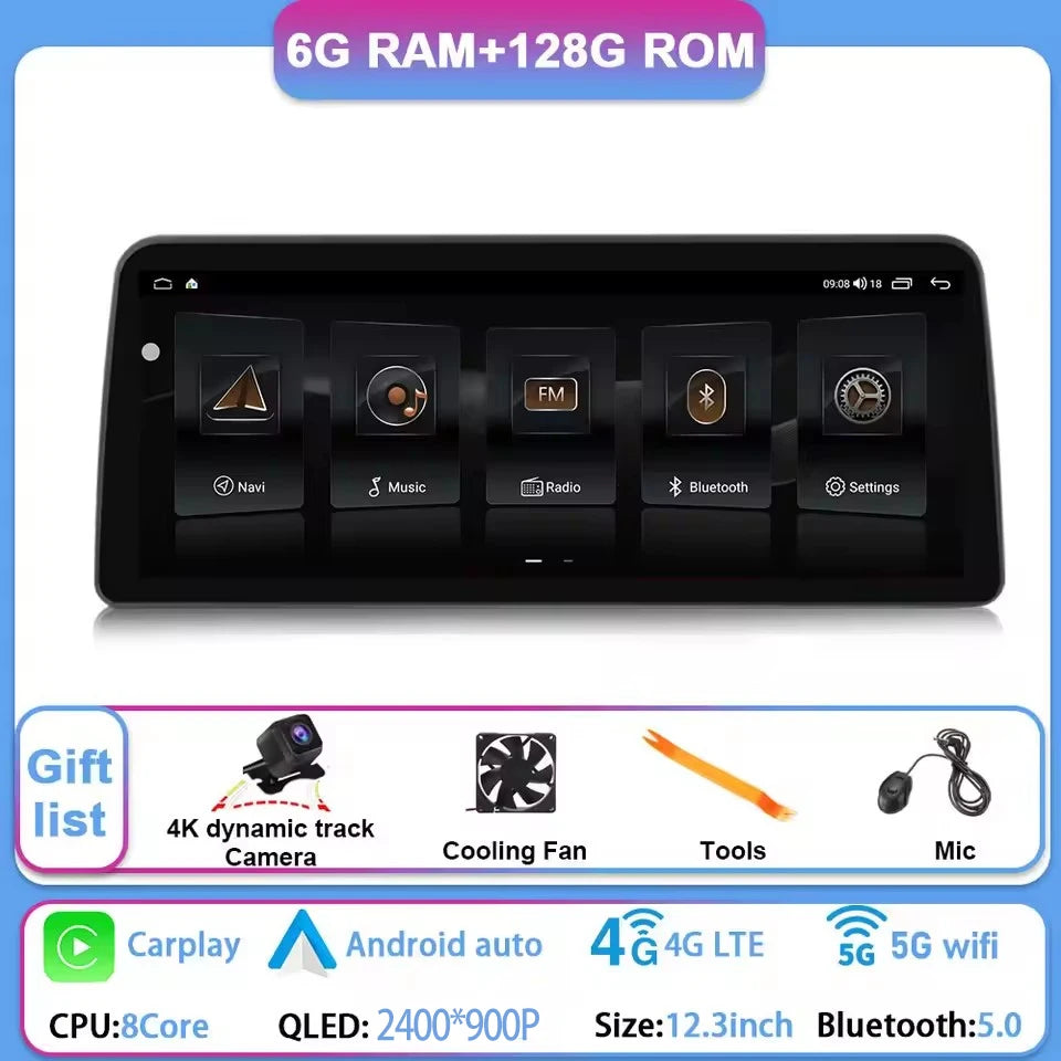 12.3" Car Stereo with Apple CarPlay & Android Auto, Compatible with Hyundai i30 (2017-2020)