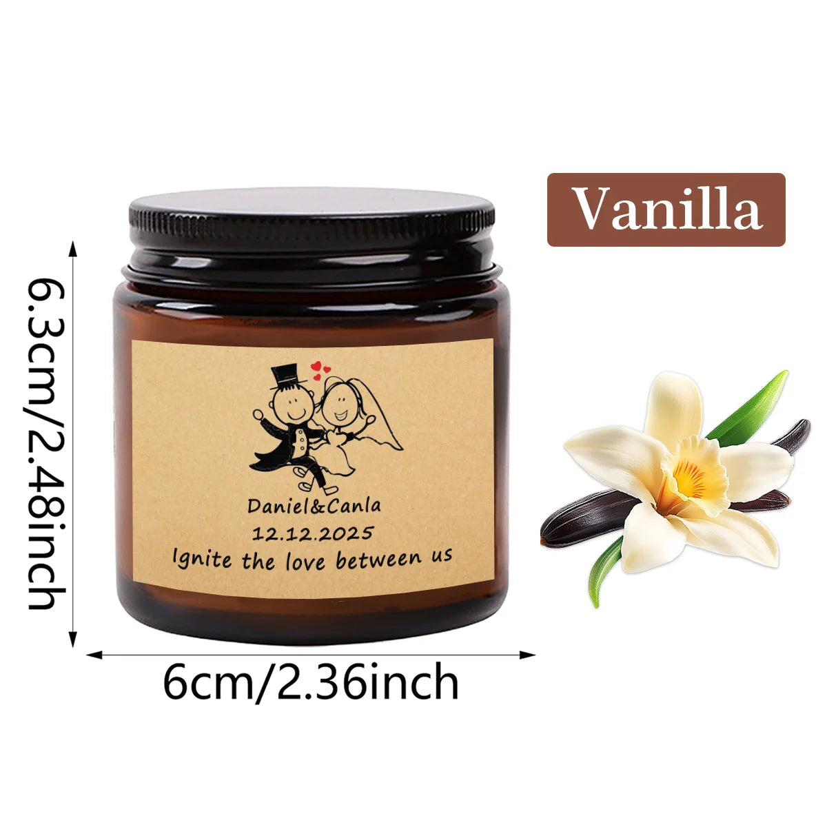 Custom Photo Scented Candle - 3.5oz Personalized Aromatherapy Gift