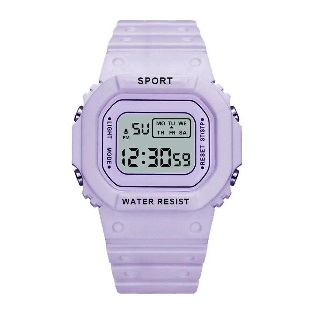 YIKAZE Square Digital Watch – LED Sports Watch for Men, Women & Kids