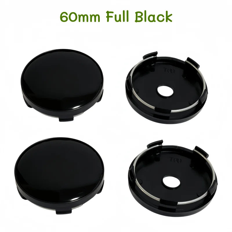 4 pcs Auto Wheel Center Cap 50mm 56mm 60mm 65mm 68mm No Logo Badge Blank Hubcap For Kia Car Rim Tire Decorative Dust-proof Cover