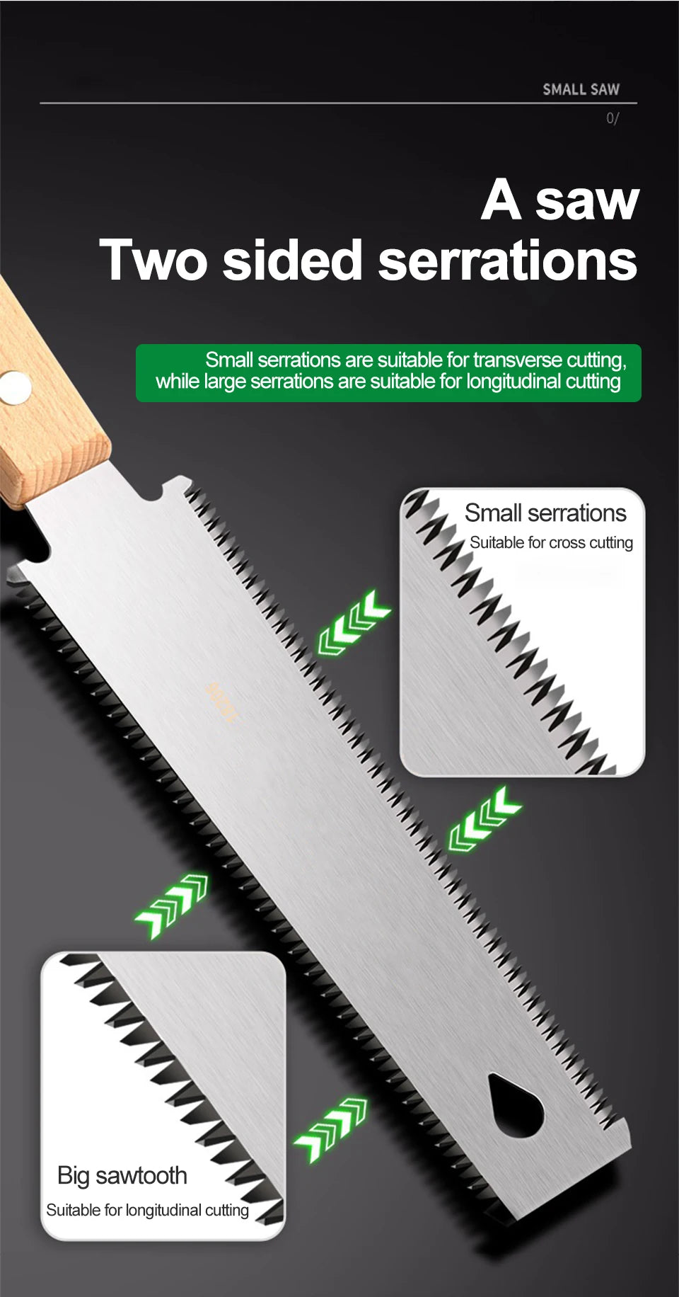 Japanese Style Hand Saw Non-slip Wooden Handle Pull Saw Flush Cut Saw Flexible Handsaw Woodworking Cutting Tool Hand Saw