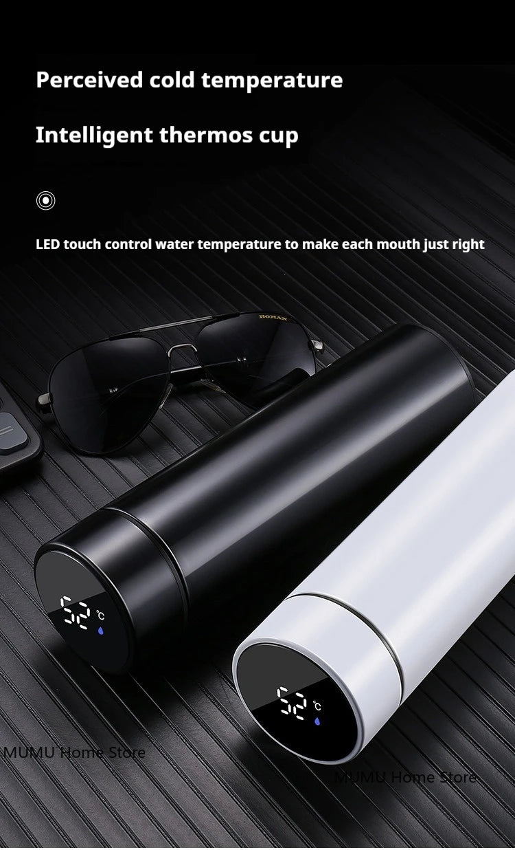 500ML Smart Thermos Bottle – LED Temperature Display Vacuum Flask | Insulated Sports Water Cup