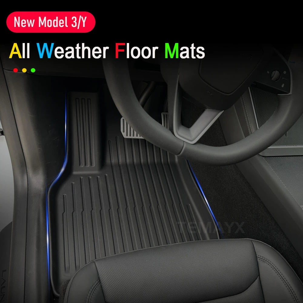 for Tesla Model Y Juniper 2026 2026 Car Floor Mats Cargo Liner Trunk Mats Backrest Kick Pads Protection Car Interior Accessories