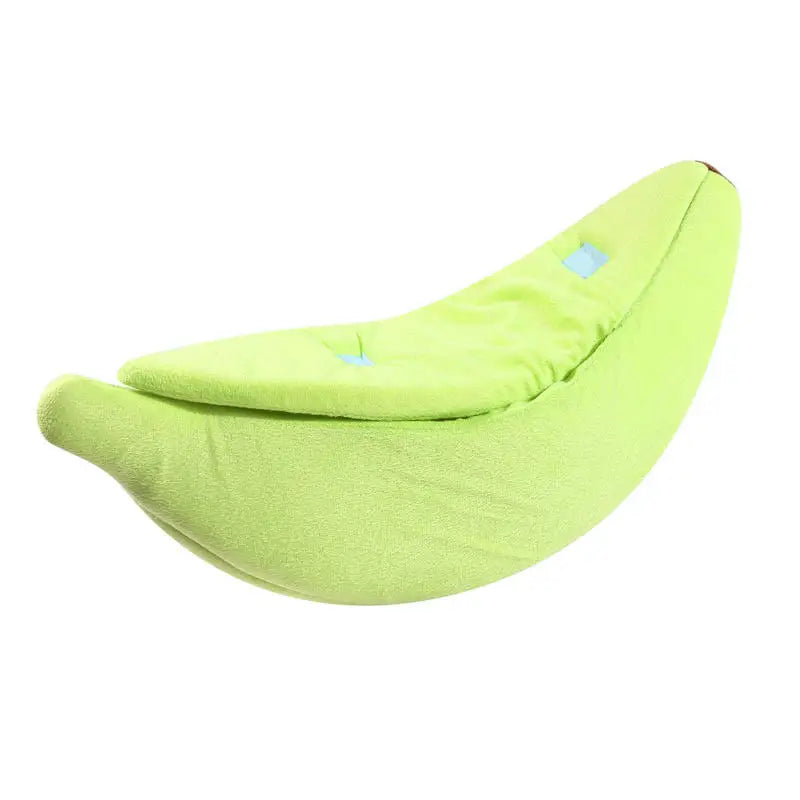 Banana‑Shape Cat Bed Deep Sleep Comfort Winter Warm Cat House Creative Indoor Small Pet Rest Cushion For Cats Dogs