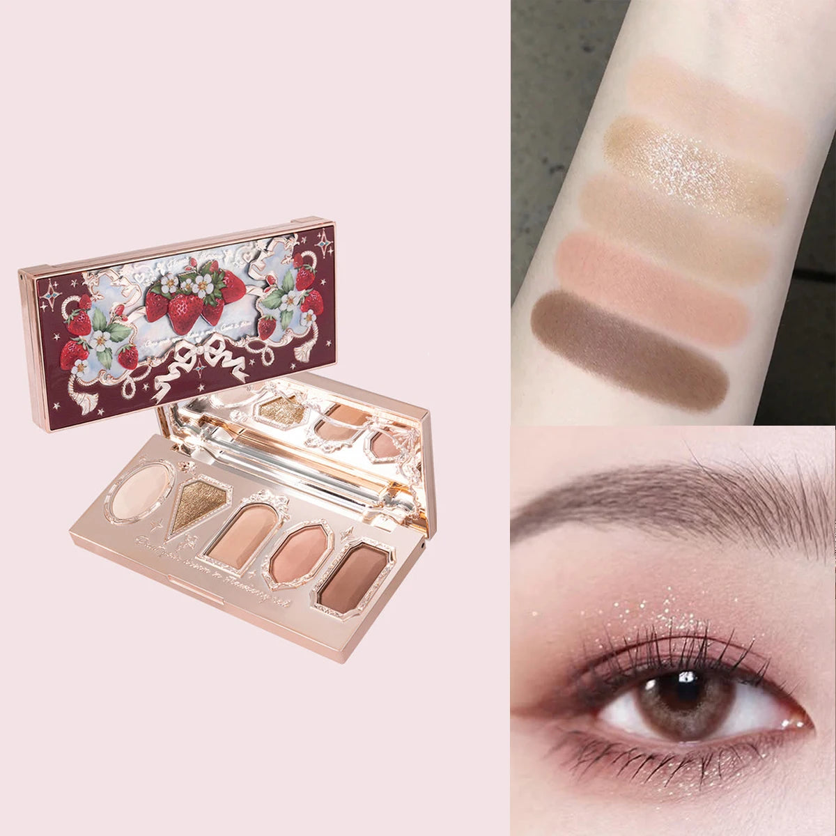 Flower Knows 2026 Bunny Garden Makeup Palette – Cute Rabbit Eyeshadow, Blush & Highlight All-in-One