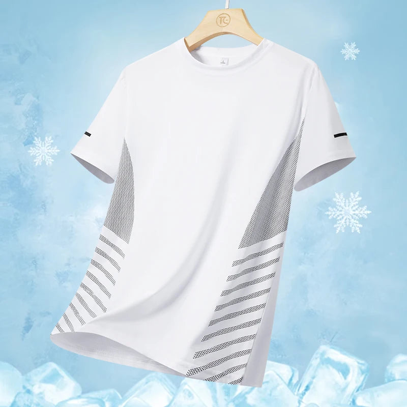 Men's Quick-Dry Reflective Running T-Shirt (S–5XL)