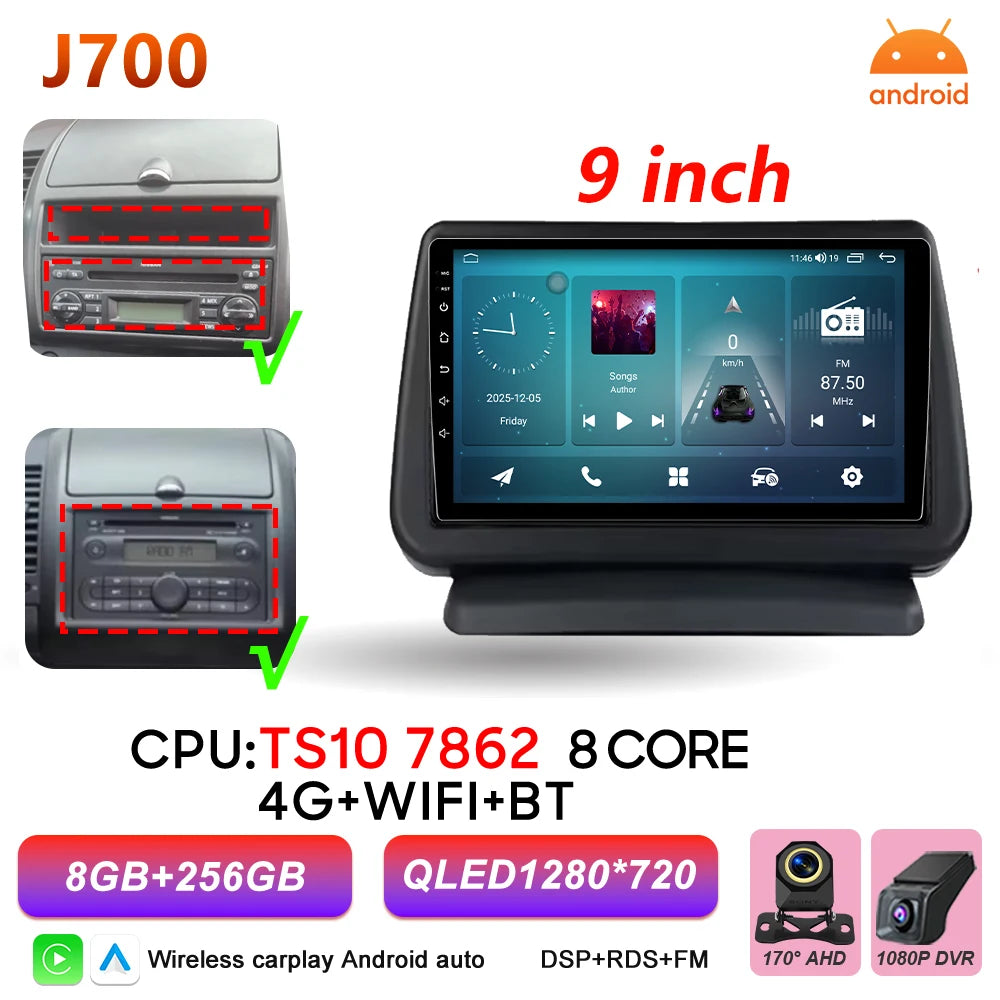 Android 16 Auto Car Radio For Nissan Note 2004 2005 2006 2007 2008 - 2012 Carplay Multimedia Player GPS Navigation DSP BT Stereo