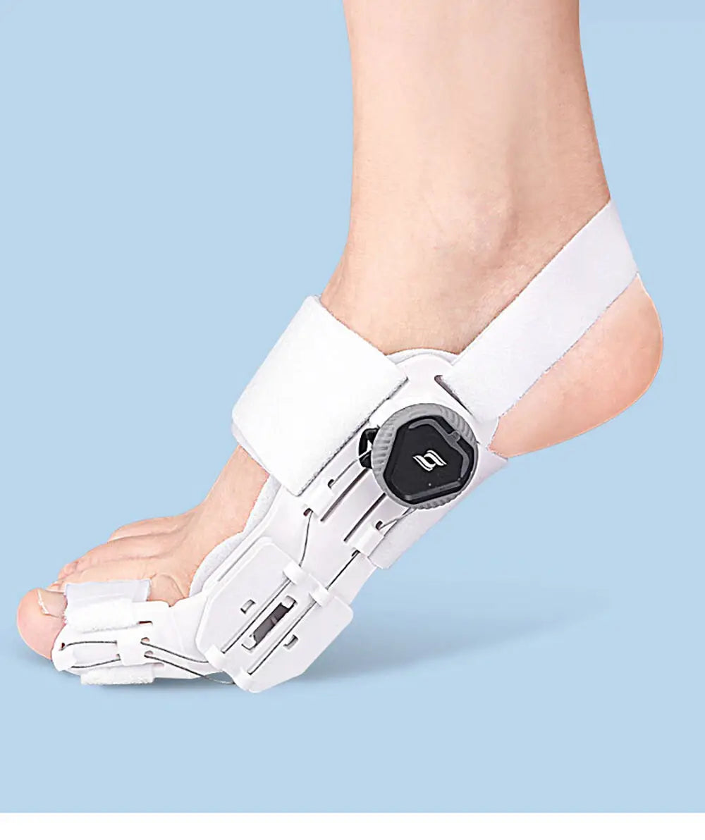 Toe Straightener Bunion Corrector Unisex Valgus Adjustable Toe Corrector Rotatable Separator Splint Braces for Left Right Foot