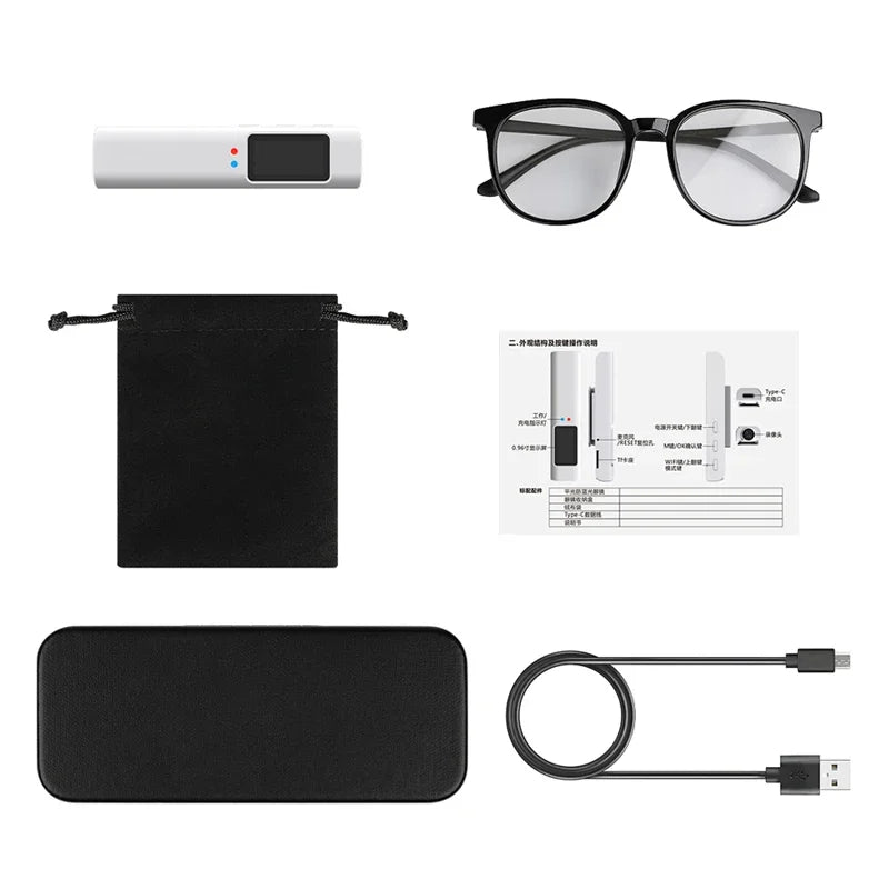 2.7K Glasses Camera — WiFi Wearable POV Recorder for Driving