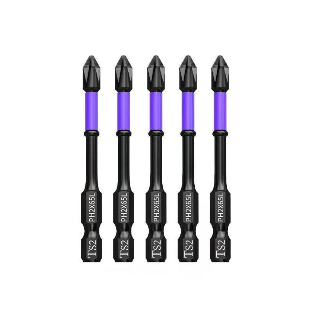 PH2 Impact Driver Bit Set 5-60PCS – Magnetic Cross Screwdriver Alloy Steel Non-Slip Drill Bits