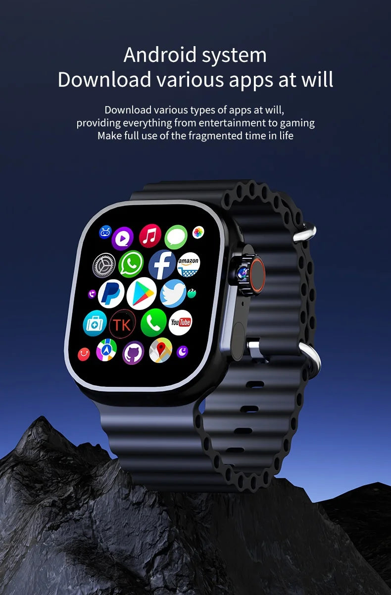 New Men Women's Smartwatch 2.29inch S10 Ultra Smart Watch With Rotary Camera GPS WIFI Google Play Store Touch ID 256GB Storage