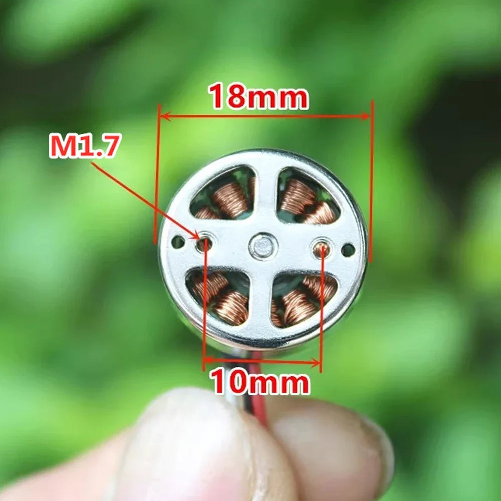 2500KV 18mm 2S-3S Micro 3-phase Brushless Motor High Speed A/B Propeller For RC Drone FPV Quadcopter Drone UAV Aircraft Engine