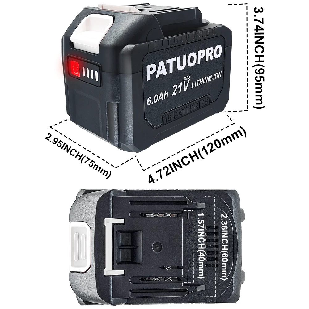 18V 21V 2.0 4.0 6.0Ah Rechargeable Lithium Battery For Makita Cordless Wrench Hammer Drill Angle Grinder Chainsaw Screwdriver