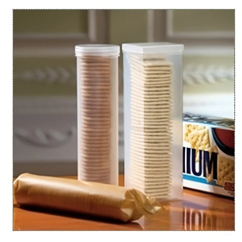 Stackable Flip-Top Food Containers - Round or Square Pantry Jars - photo 2