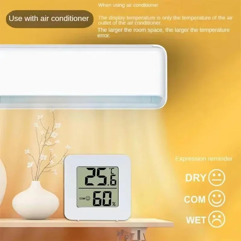 LED Thermometer Thermo-Hygrometer Multifunction Electronic Clock Temperature Humidity Meter Weather Station for Home With Alarm