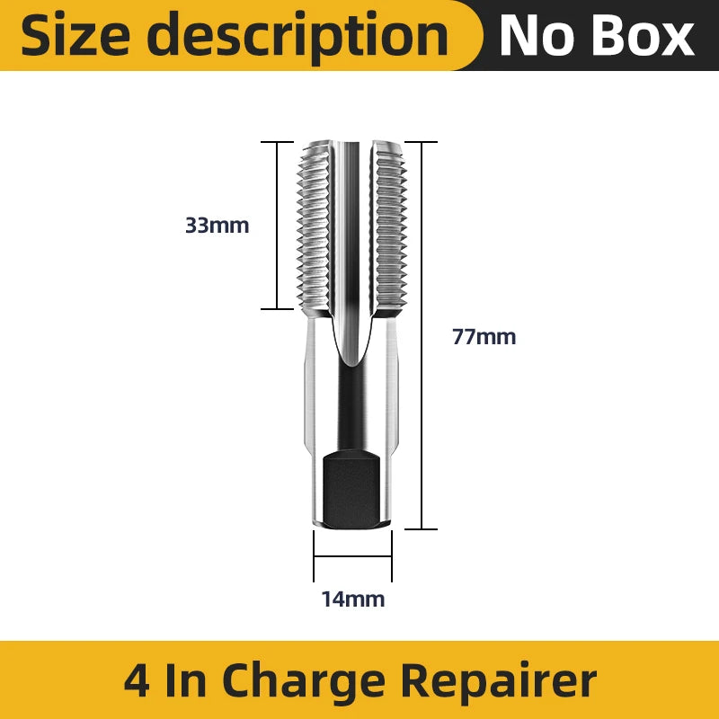 TOOLEYE Double Head Screw Extractor Drill Bits Set Damaged Water Pipe Broken Bolt Screws Remover Tools Valve Thread Repair Taps
