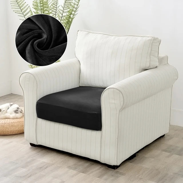 Velvet Sofa Covers for Living Room Elastic Plush Sofa Seat Cushion Cover Soft Couch Slipcover Furniture Protector for Home
