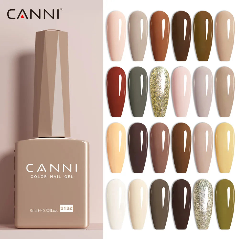 CANNI Gel Nail Polish TPO/HEMA FREE Gorgeous Christmas Red Color Winter Nails Full Coverage Soak Off UV LED Semi Permanent Gel