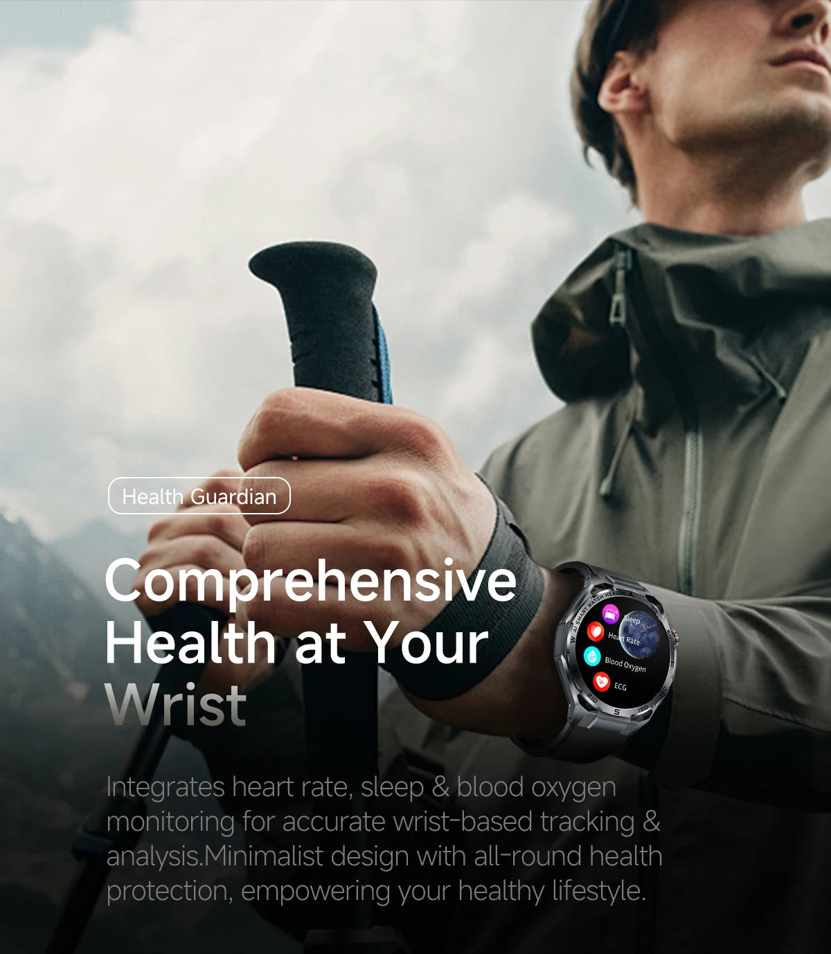 2026 New Body Fat AI Analysis Health Smart Watch ECG+PPG Uric Acid BP Blood Oxygen Call AMOLED Screen Smart Watch For Men Women