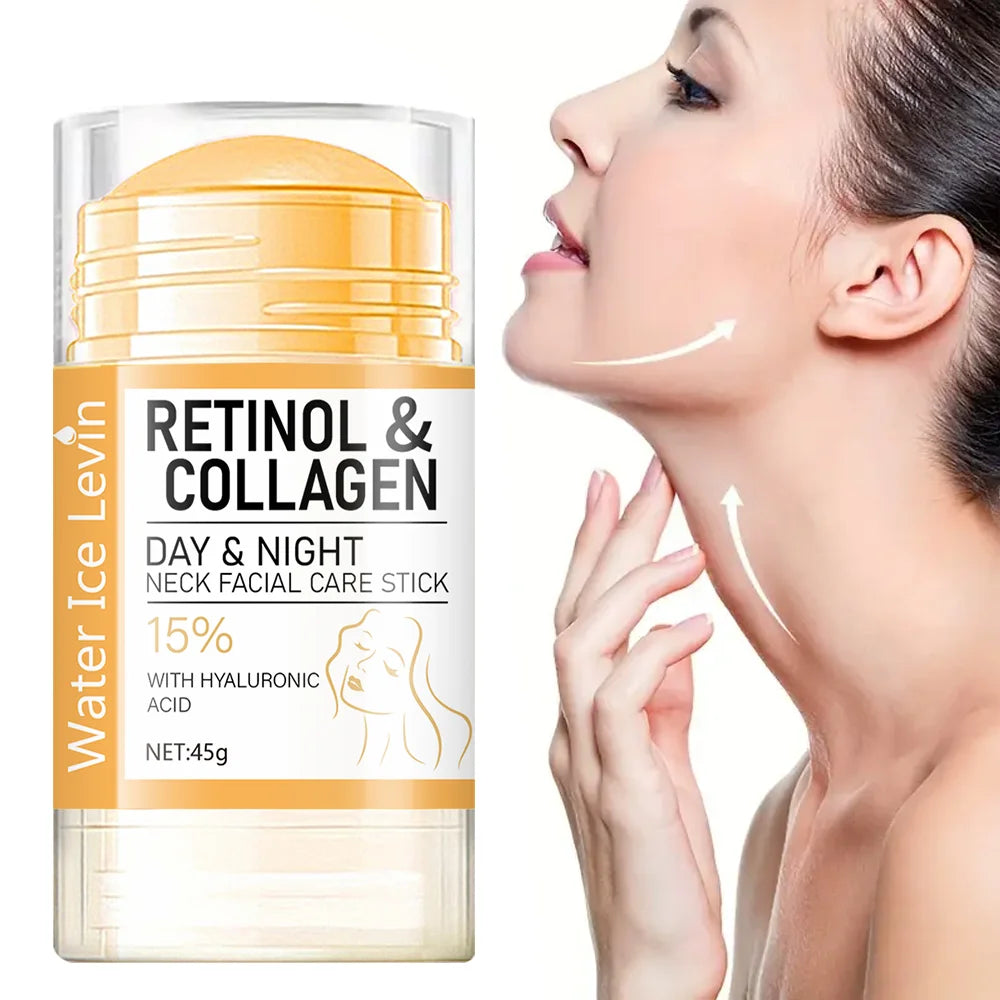 Retinol & Collagen Neck and Face Care Stick — Hyaluronic Acid Firming Balm, 45g