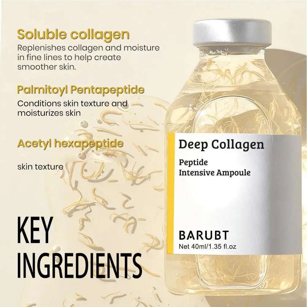 Deep Collagen Peptide Ampoule Serum – Anti-Wrinkle, Firming & Brightening Face Serum | 40ml/50ml