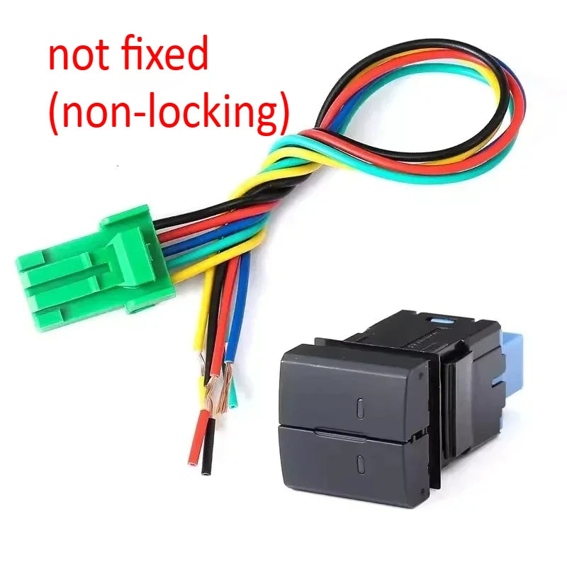 1pc Car Dual Switch Power LED Fog Lamp diff lock Headlight Switch Button for Toyota Tundra Tacoma 4Runner Prado Landcruiser RAV4