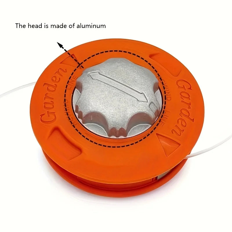 Universal M10 Aluminum Nylon Brush Mower Bump Spool Grass Trimmer 2 Lines Cutter Head Thread Line String Saw Strimmer Garden