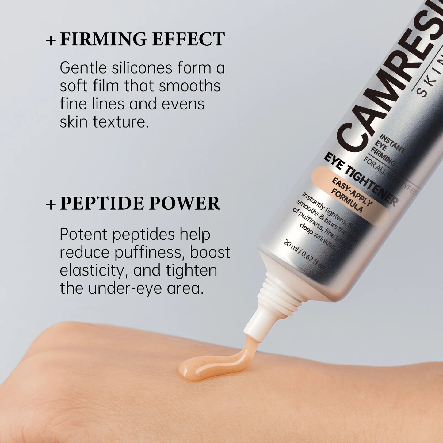 Instant Eye Firming Cream,Effectively Reduces Puffiness, Dark Circles, And Wrinkles,Universal Shade, Suitable For All Skin Types