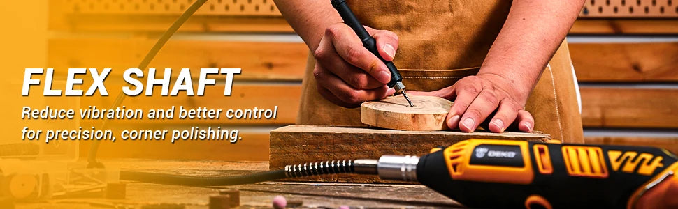 DEKO Rotary Tool Kit Power Hand Rotary Tools Mini for Wood/Metal, Electric Grinder Drill Machine
