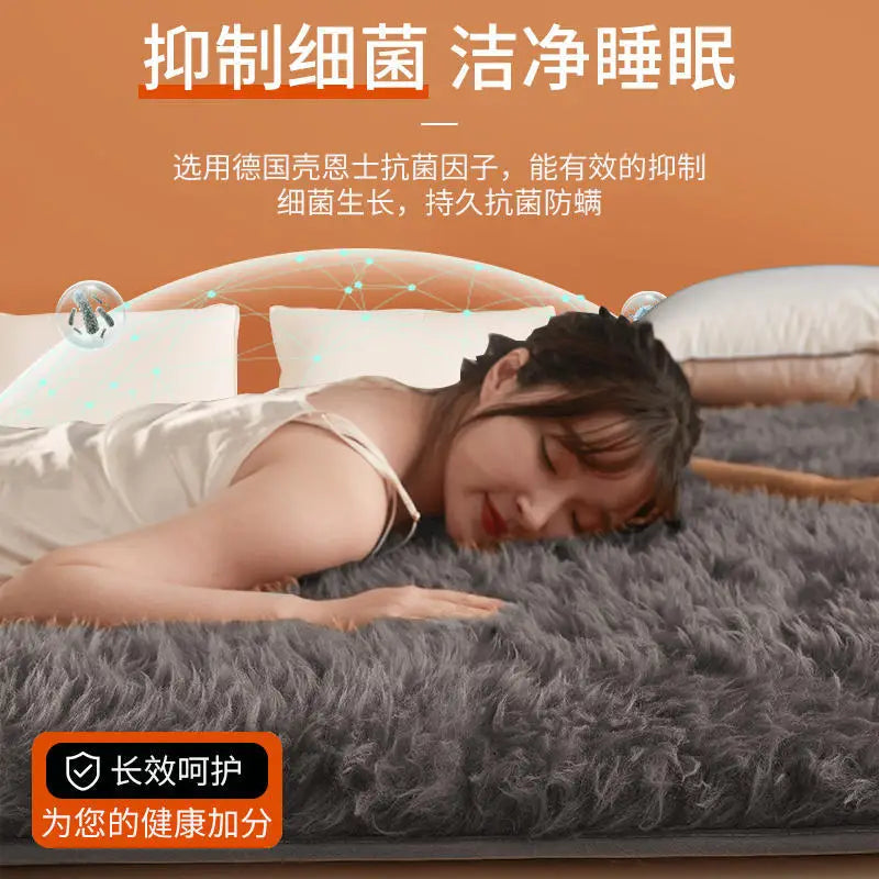 Wool Mattress Topper, Thick Warm Bed Pad