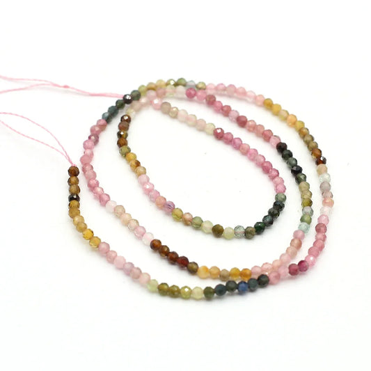 Faceted Round Loose Beads in Mixed Colors for Jewelry Making - photo 3