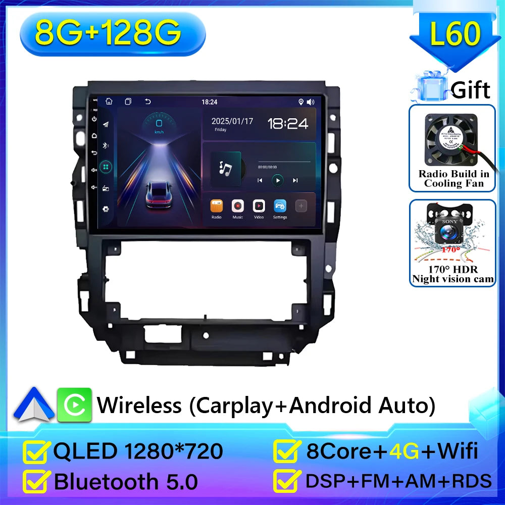 Android 16 For Volkswagen Golf 4 Mk4 Jetta 2004 - 2008 Car Radio Carplay Multimedia Player GPS Navigation Wifi Video Stereo 2din