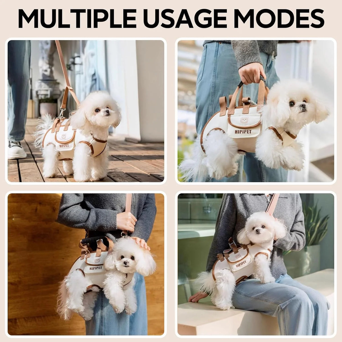 Cute Dog Backpack Carrier - Small to Medium Pets, Travel – photo 6
